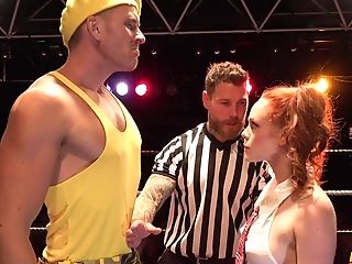 Gonzo Fucking In The Ring With A Jizz Loving Ginger-haired Model