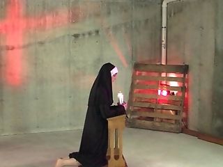 Ultra-kinky Nun Gets Her Backside Spanked And Tormented With Candle Paraffin Wax