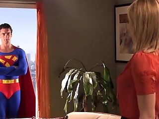 Superman's Weenie Makes Earth Mummies Go Crazy And Hanker His Jizz Flow
